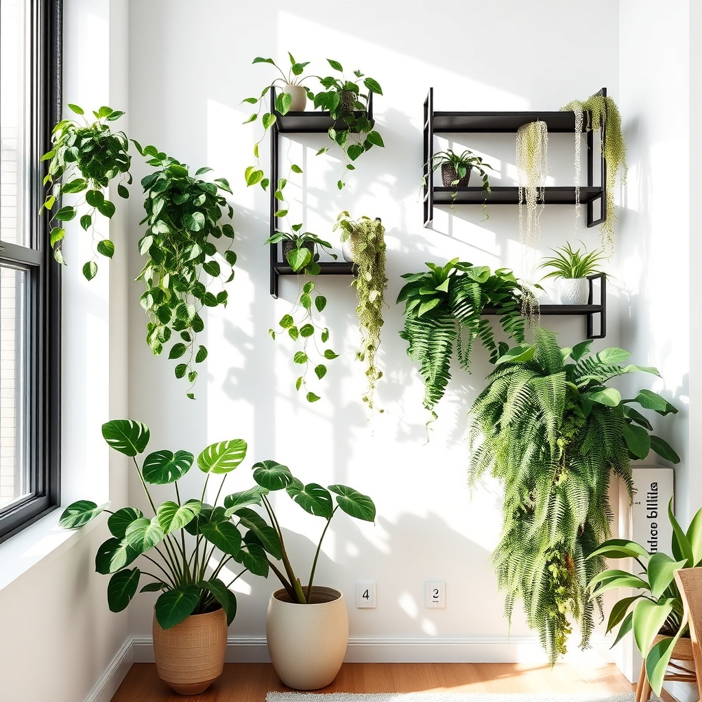 vertical corner plant design