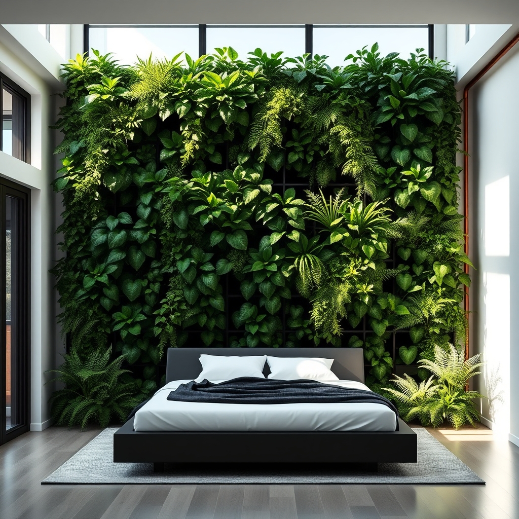 vertical garden wall setup