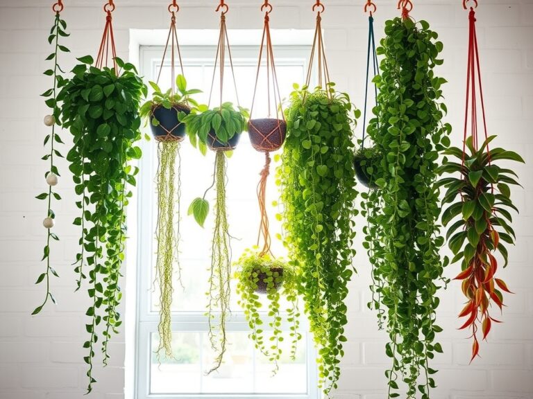 vertical indoor plant decor