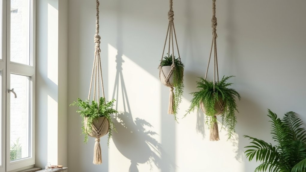 vertical macram garden design