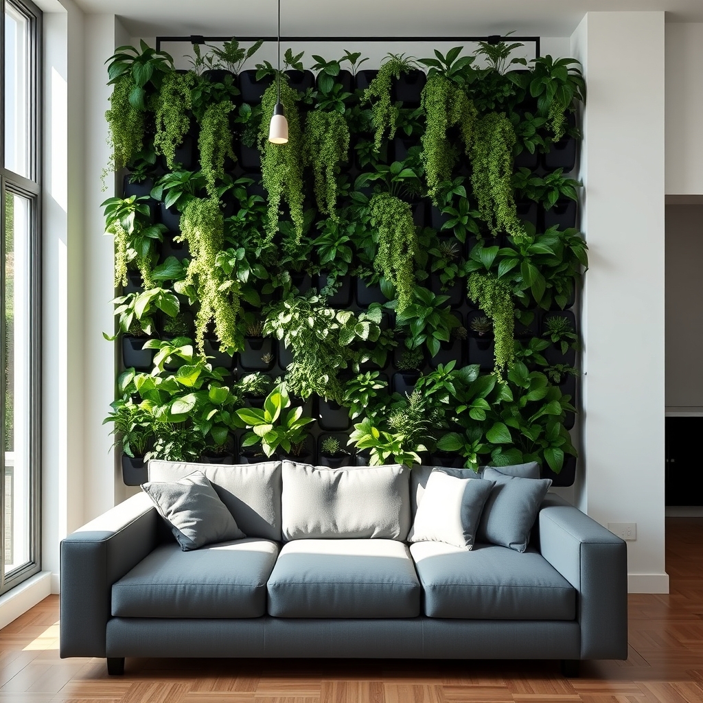 vertical plant display ideas