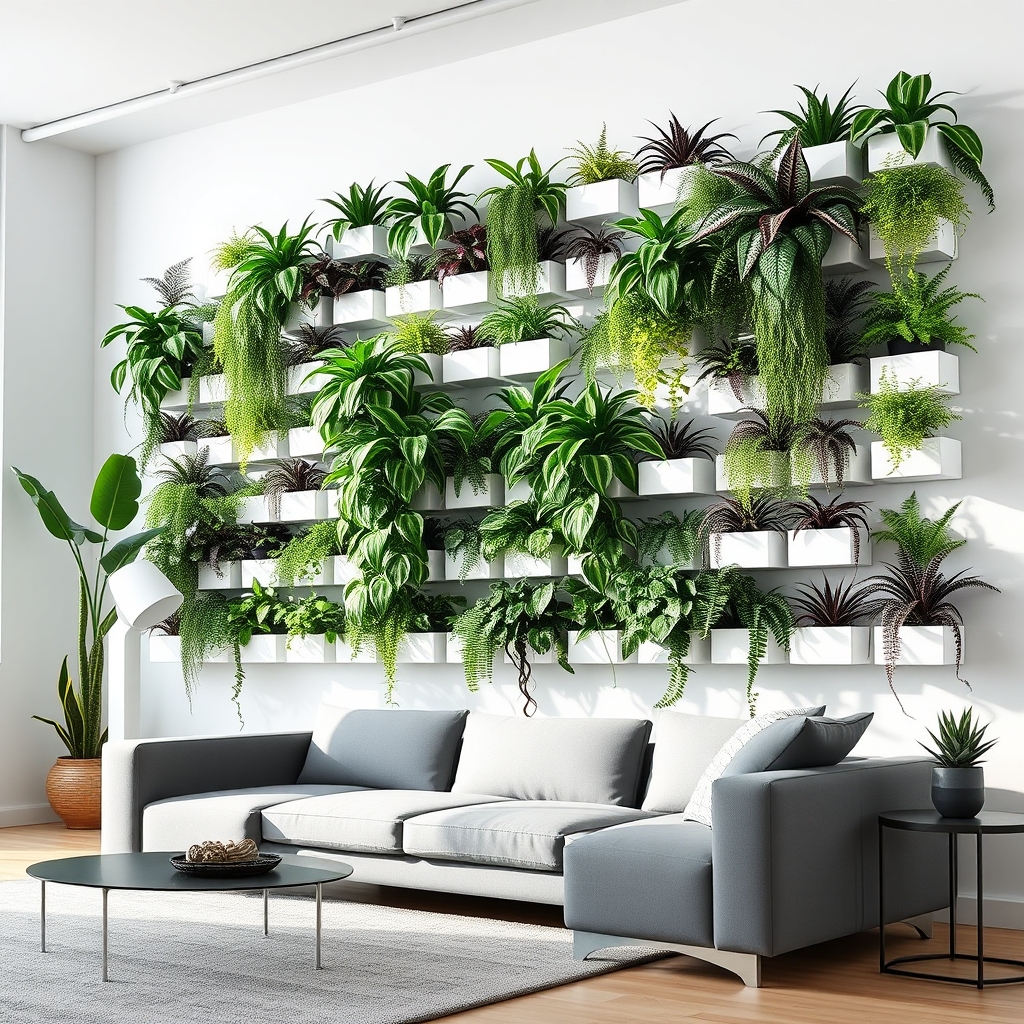 vertical wall planters garden