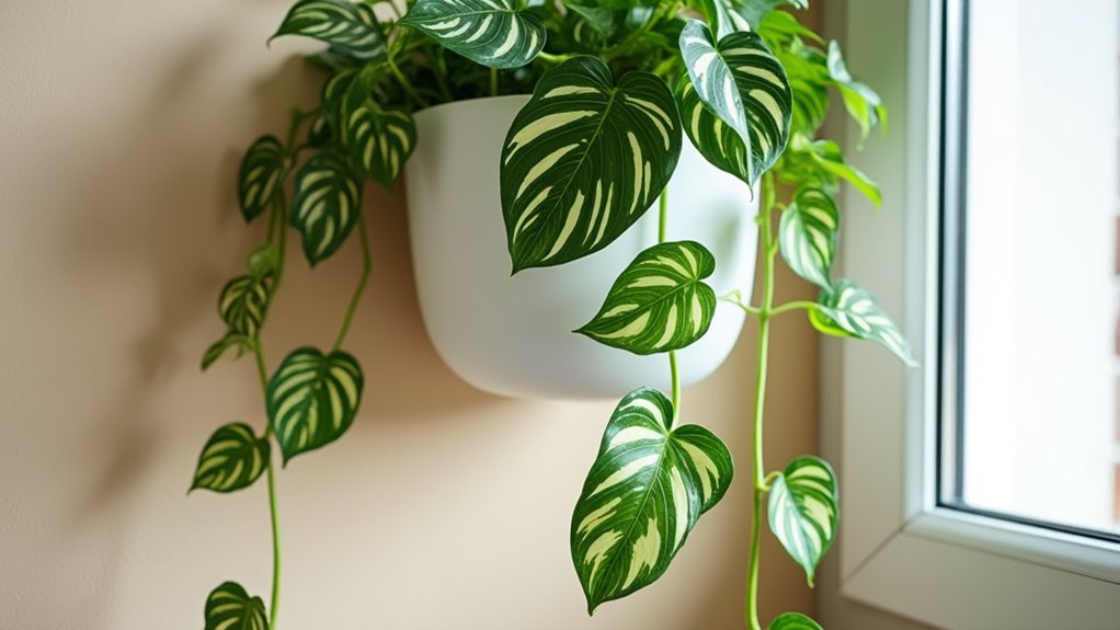 vibrant green climbing plant