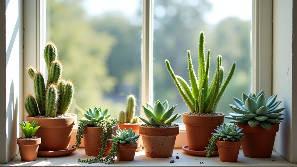 vibrant succulent and cactus arrangements