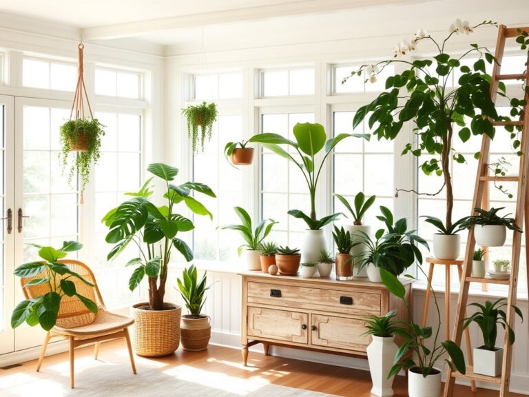 year round sunroom plant decor
