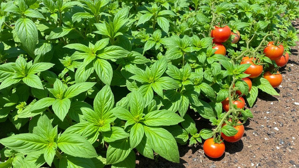 basil repels garden pests
