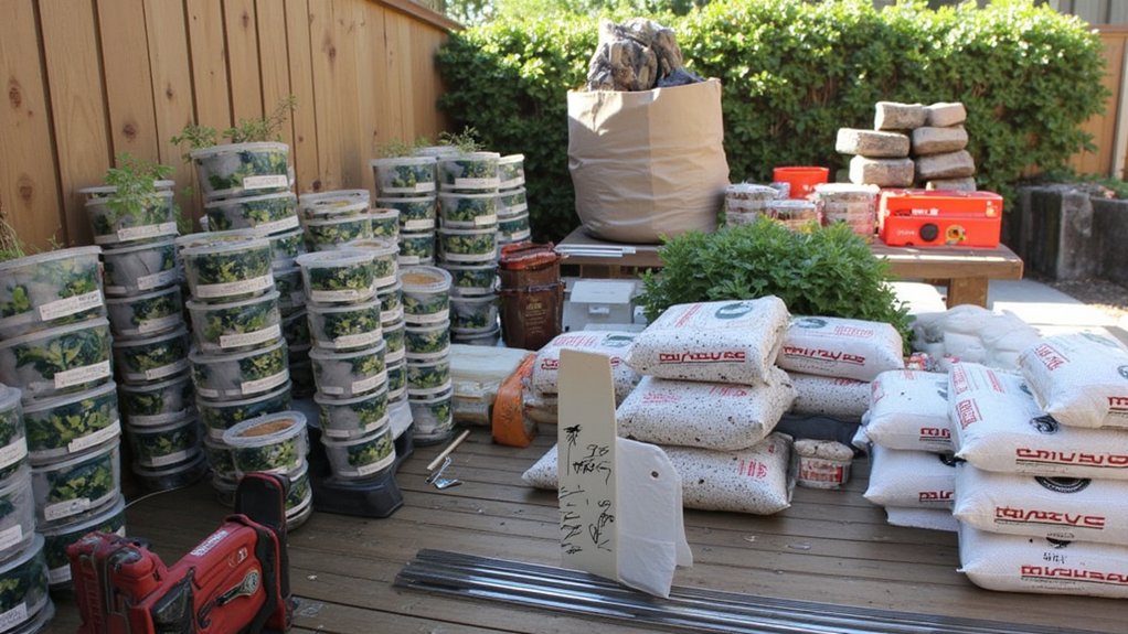 budgeting for rain garden