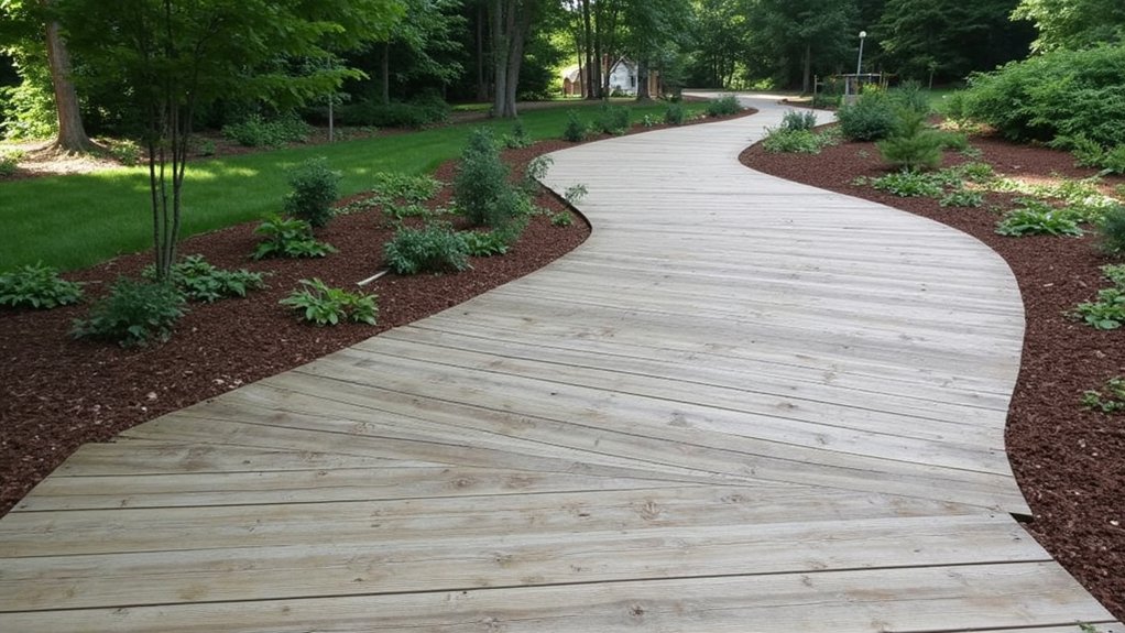 build rustic wooden path