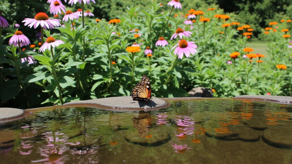 butterfly friendly water feature