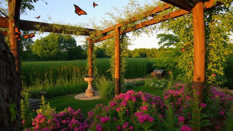 butterfly garden relaxation retreat