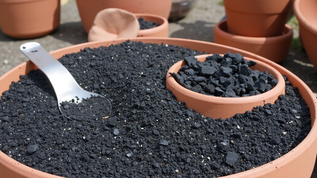 charcoal enhances potting mix