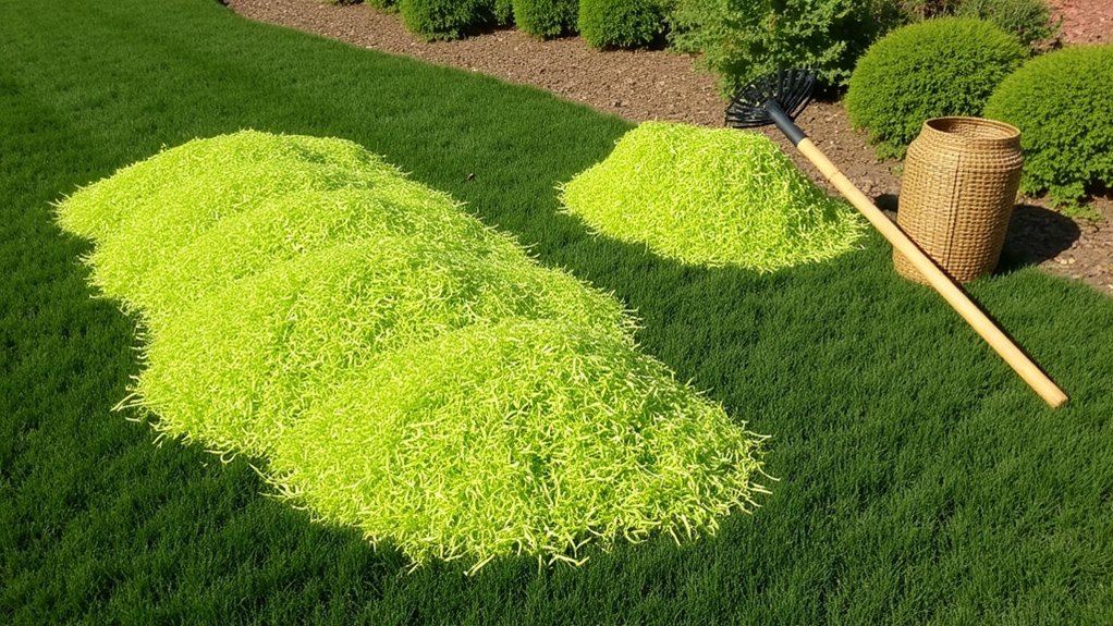 collect fresh grass clippings