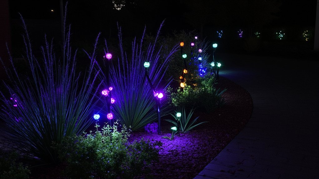 color changing garden ambiance lights