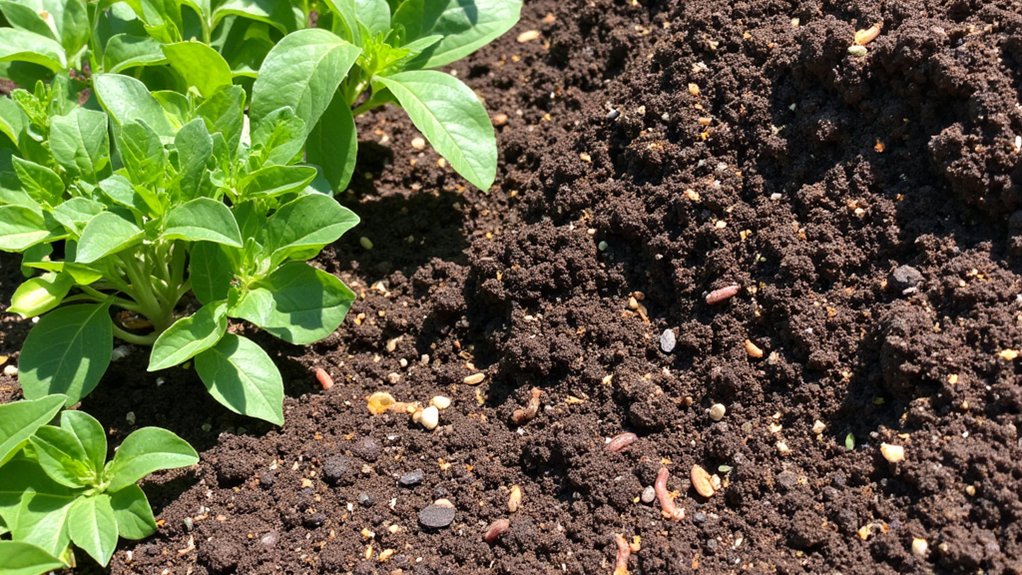 compost enriches garden soil
