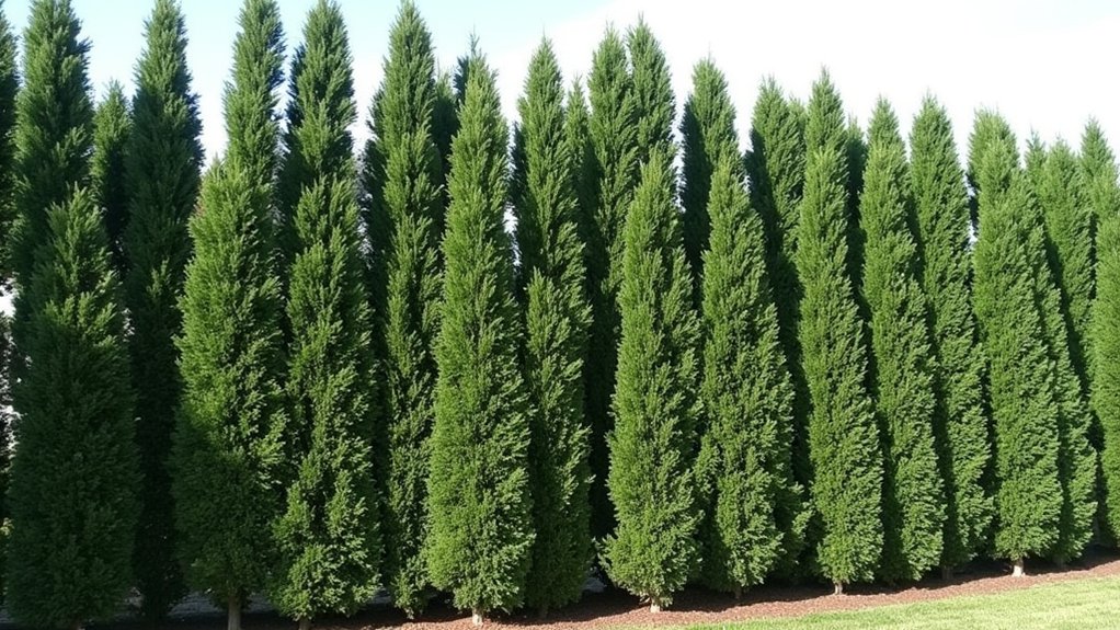 dense evergreen privacy screen