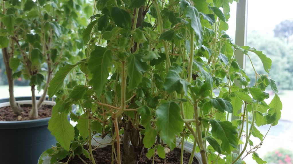 drooping leaves indicate overwatering