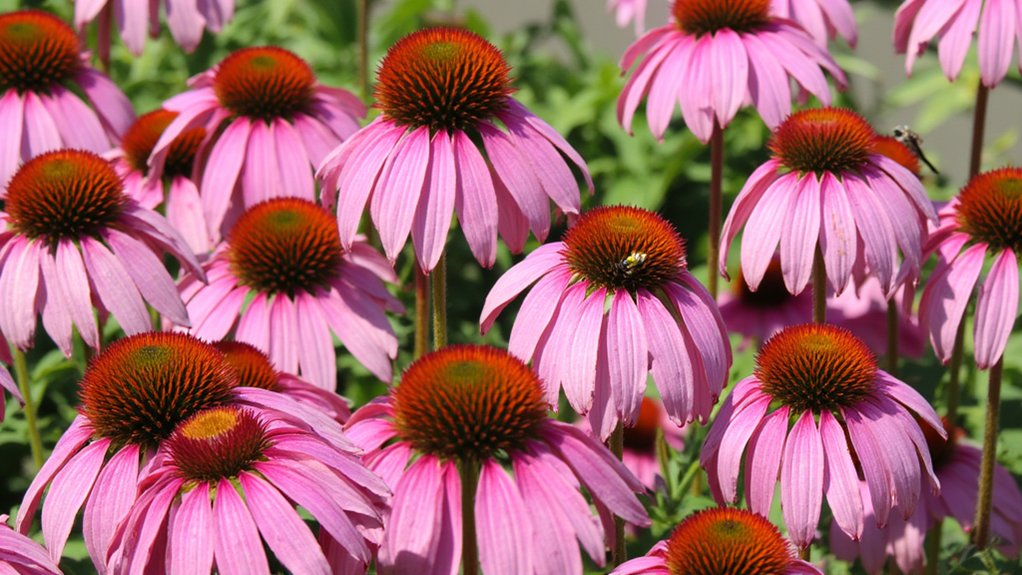 drought tolerant purple coneflower blooms