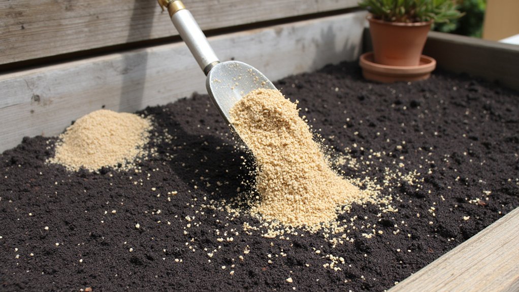 enhance drainage with sand