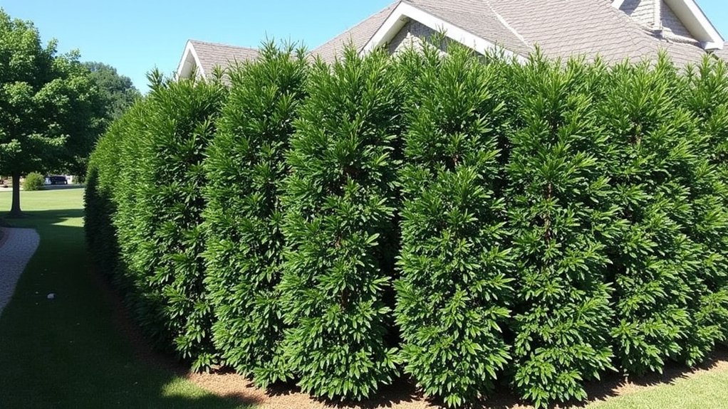fast growing privacy shrubs