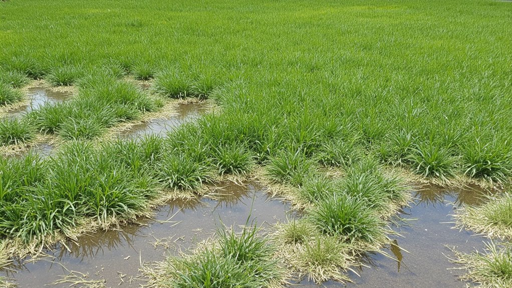 fix soggy lawn patches
