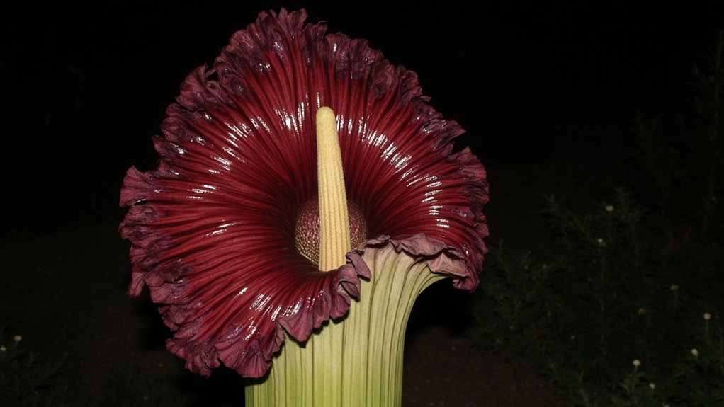 foul smelling giant flower blooms