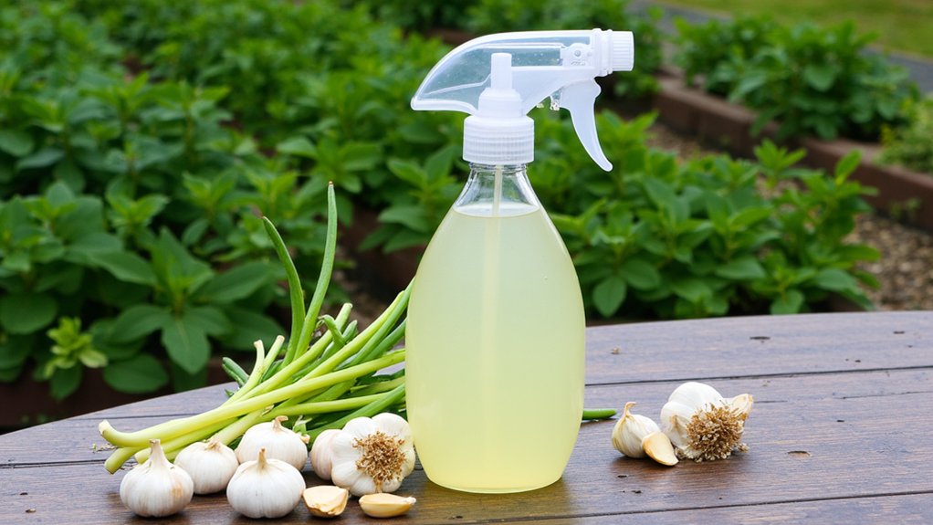 garlic repels garden pests