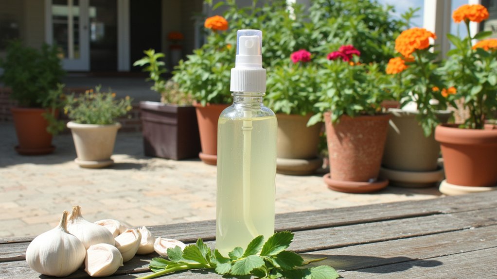 garlic spray repels pests