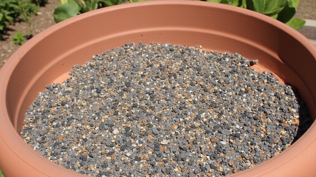 gravel layer for drainage