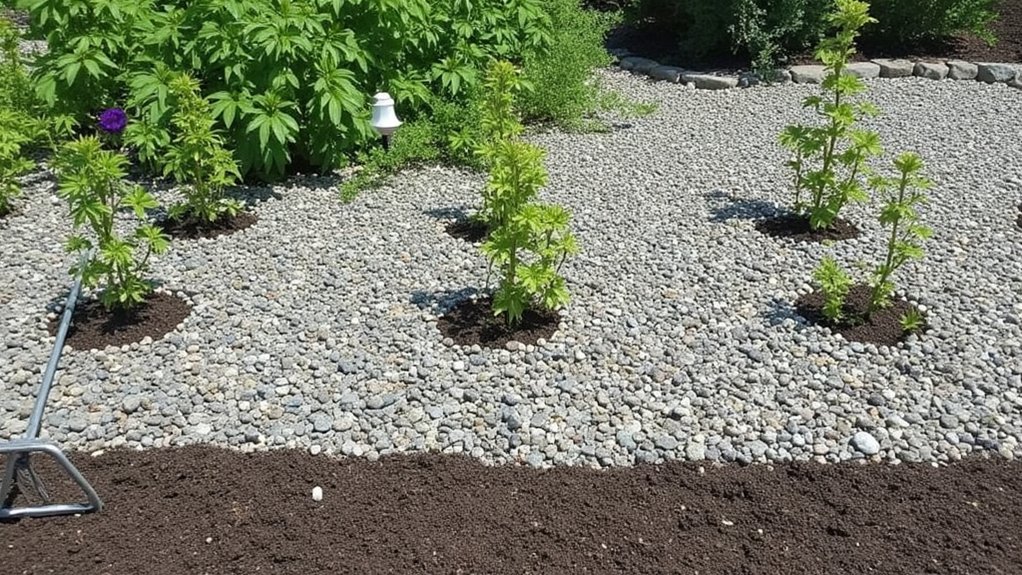 gravel mulch weatherproofing benefits