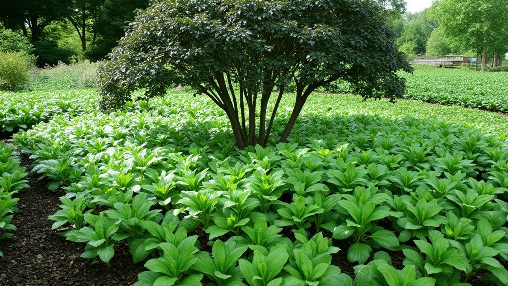 hostas thrive in shade