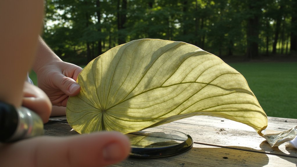 inspect underside of leaves