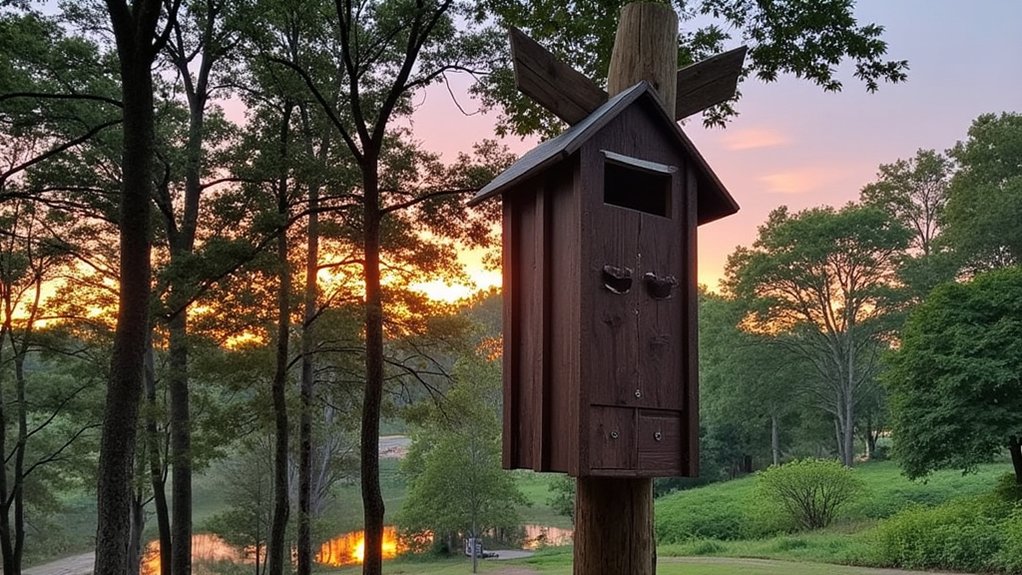 install bat houses correctly
