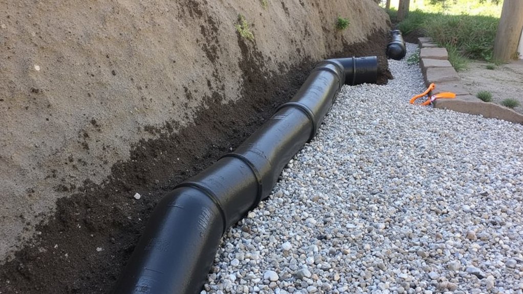 install drainage pipes correctly