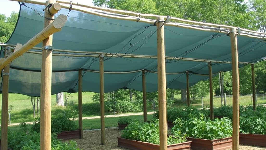 install protective shade structures