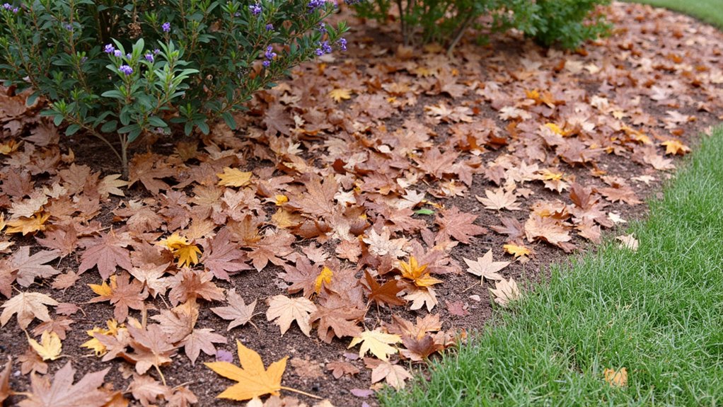 layer leaf litter consistently