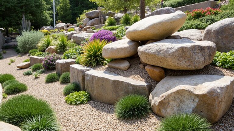 low maintenance rock garden design