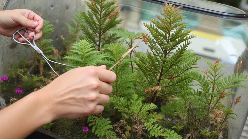 maintain terrarium plant health