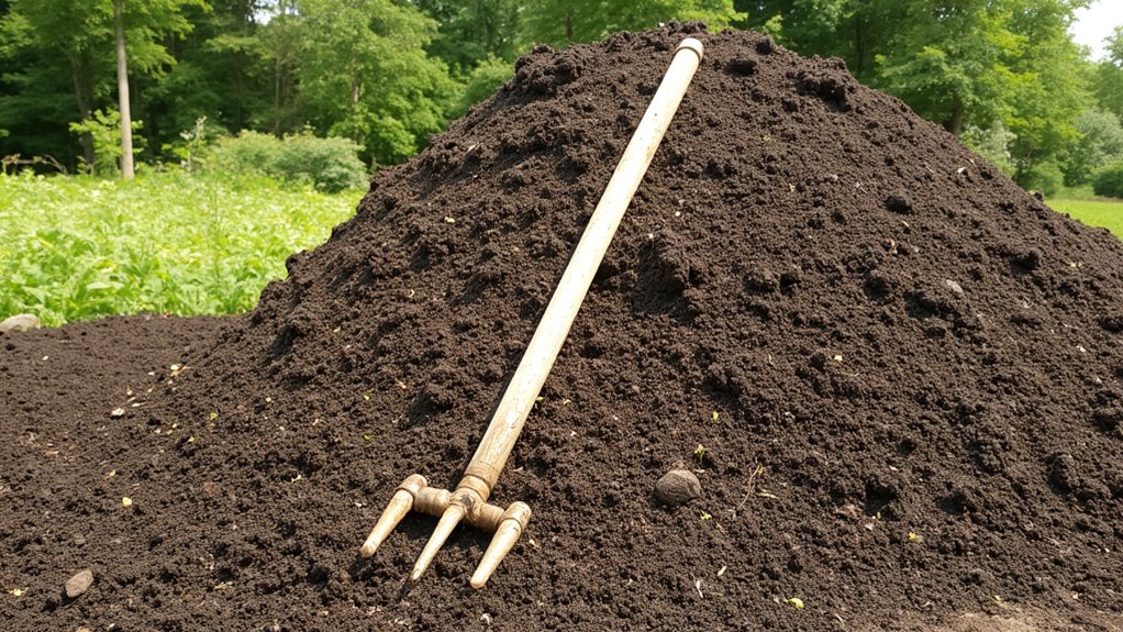 manure enriches homemade fertilizer