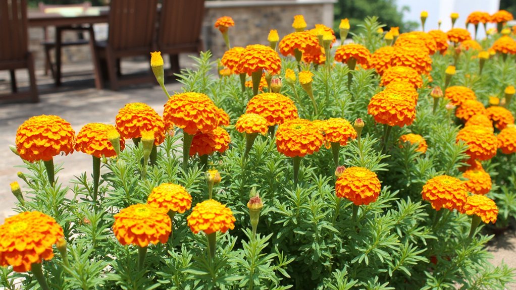 marigolds naturally repel mosquitoes
