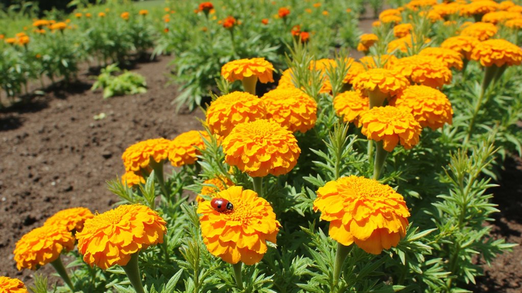 marigolds repel garden pests
