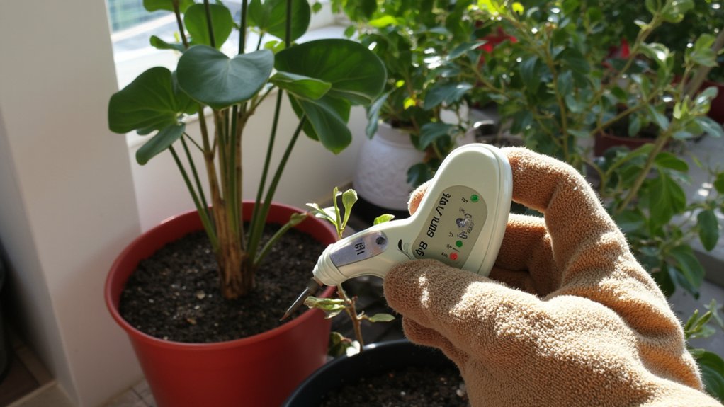 monitor soil moisture regularly