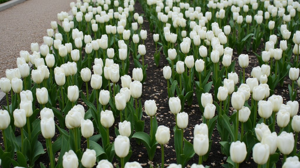 monochromatic plant bed design