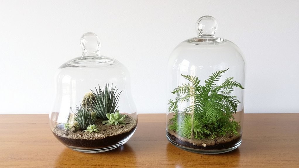 open vs closed terrariums