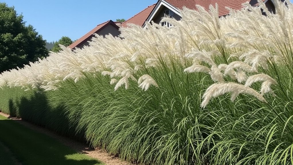 ornamental grass privacy screen