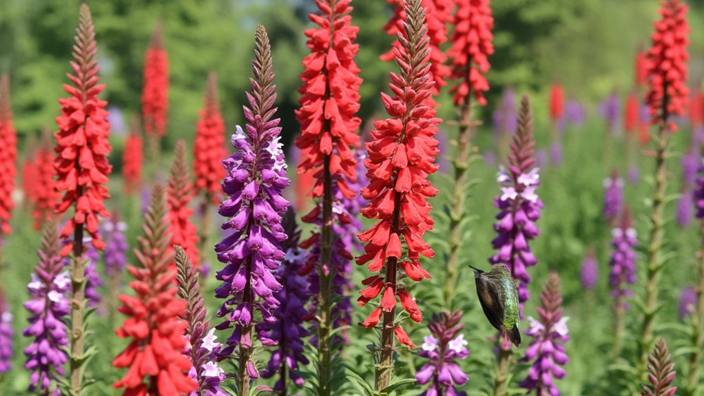 plant salvias for hummingbirds