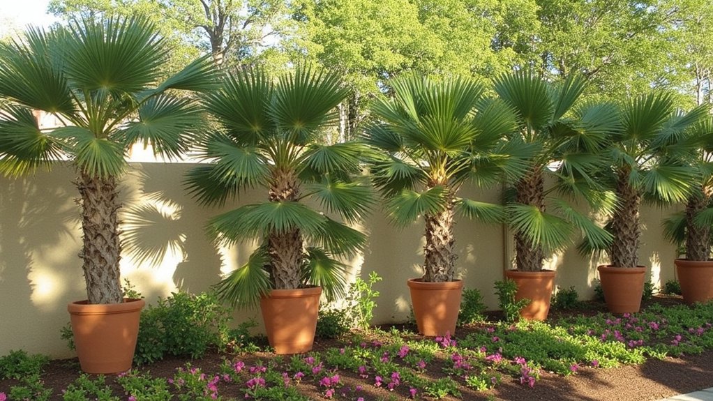 potted palm tree care