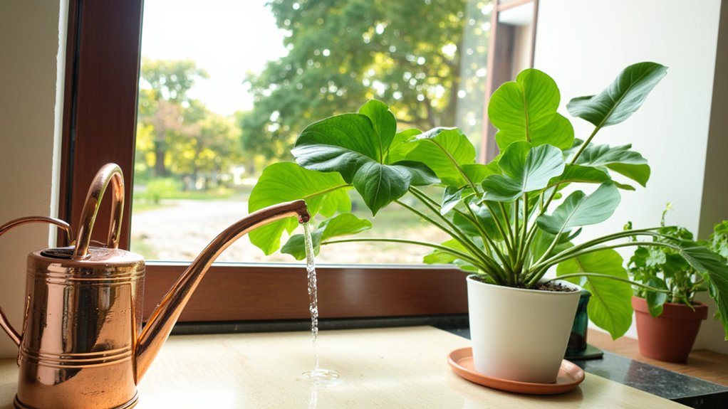 properly water drooping plants