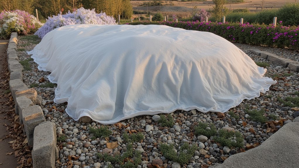 protect plants with frost blankets