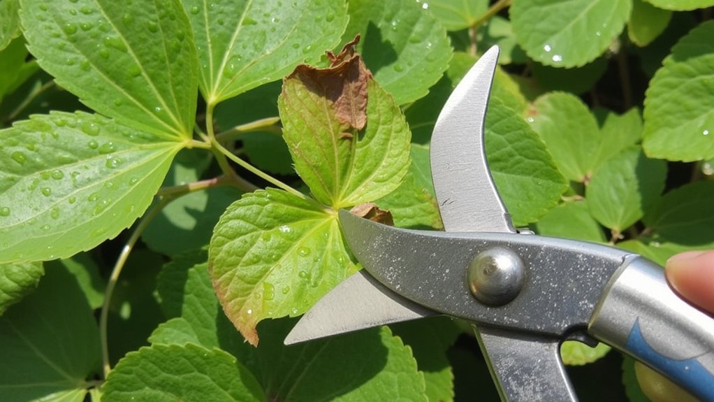 prune heat stressed plants effectively