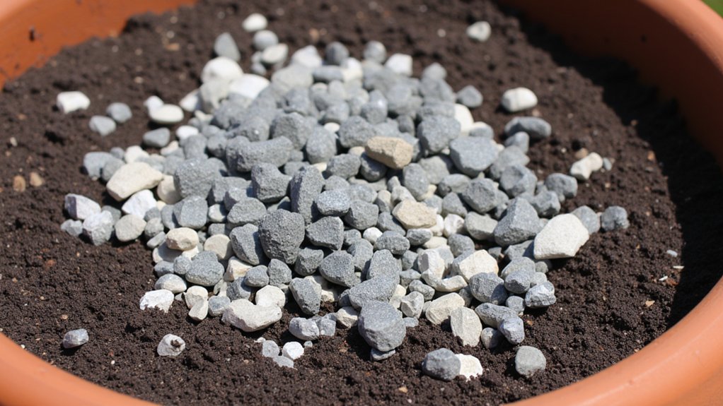 pumice stone enhances soil drainage